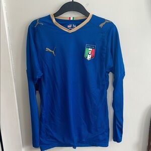 Puma Blue Italy Soccer Jersey